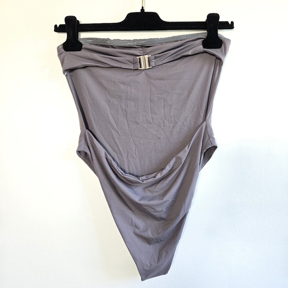 New Slate Swim Lenox One Toast Strapless One Piece Swimsuit Large NWOT - Picture 4 of 5